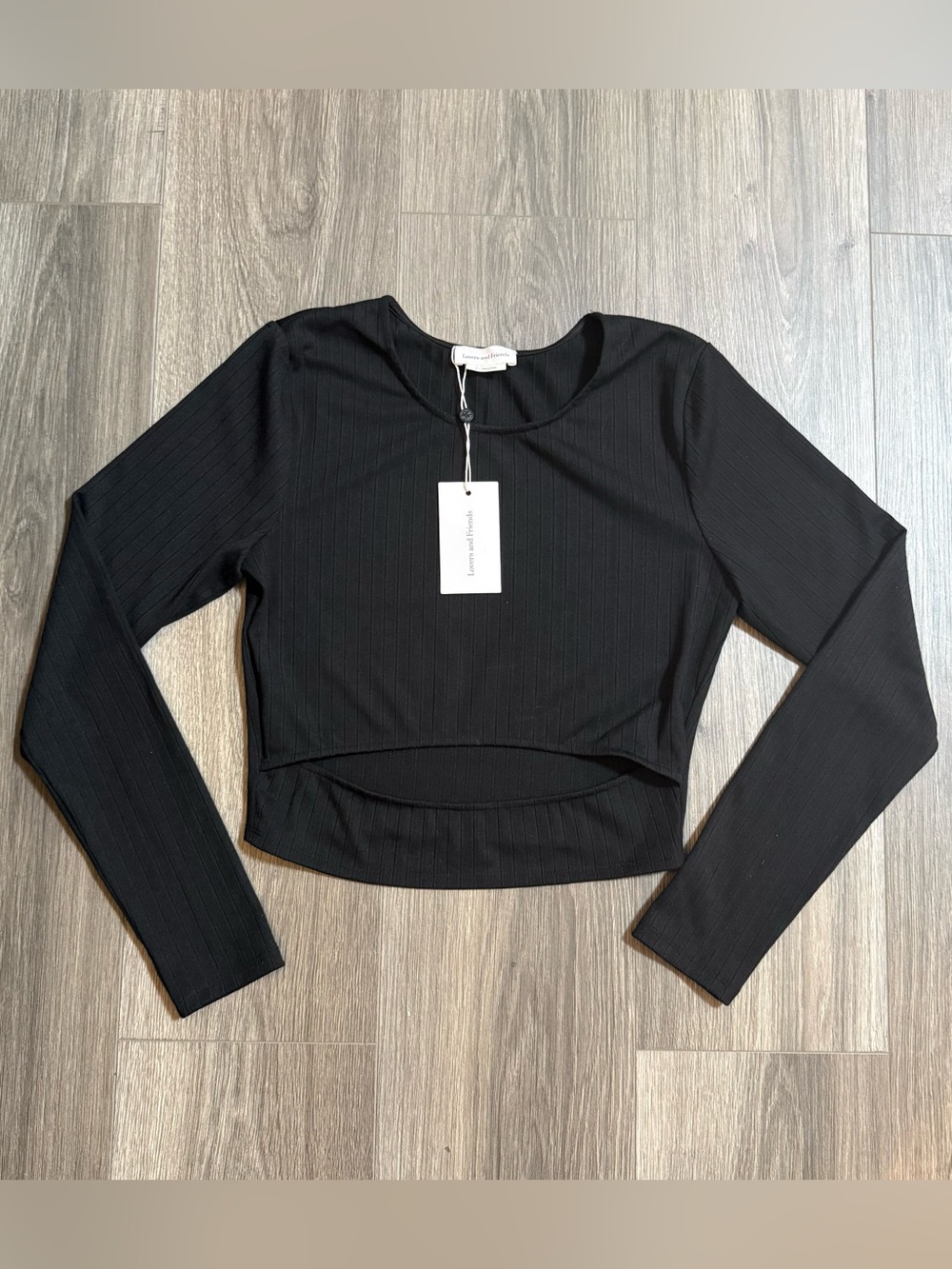 Lovers and Friends Clea Crop Top in Black Size Medium NWT